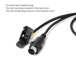 KDH127-052 5 Button Switch For Power Recliner Or Lift Chair With USB Charging Port -Control Gear Shop 0081