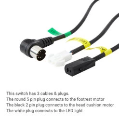 23300080X000(B) Recliner Side Switch 7 Button With USB 9 23300080X000(B) Recliner Side Switch 7 Button With USB -Control Gear Shop 0390