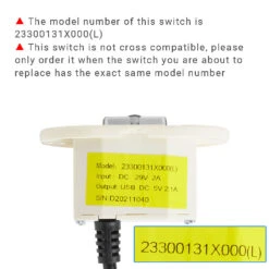 23300131X000(L) Five Button Switch For Power Recliner Or Lift Chair With USB -Control Gear Shop 0395