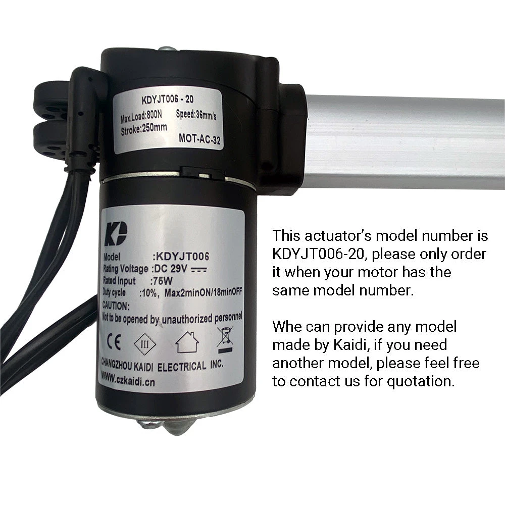 Kaidi KDYJT006-20 Linear Actuator Motor 4 Kaidi KDYJT006-20 Linear Actuator Motor - Image 2