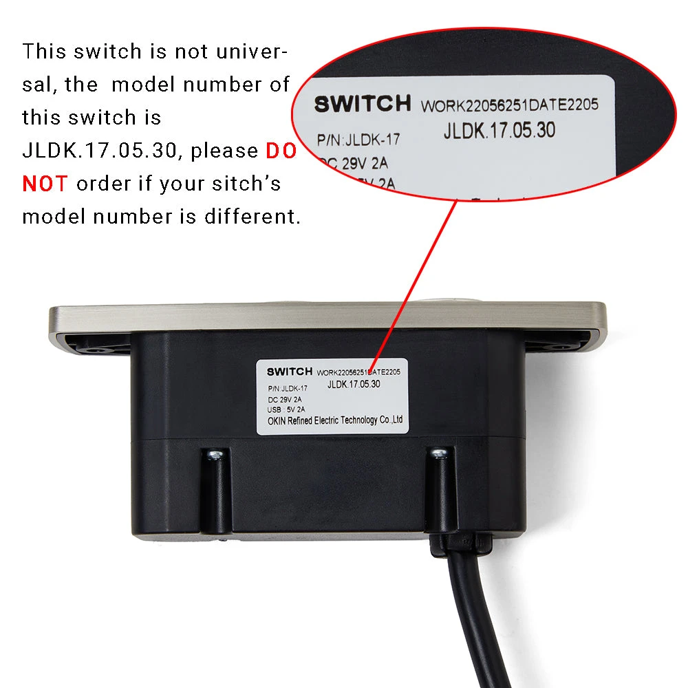 OKIN JLDK.17.05.30 Recliner Switch With USB 4 OKIN JLDK.17.05.30 Recliner Switch With USB - Image 2