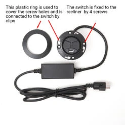 RMT Round 2 Button Switch W/ USB Backlit For Recliner Lift Chair 8 RMT Round 2 Button Switch W/ USB Backlit For Recliner Lift Chair -Control Gear Shop 3X4A8766