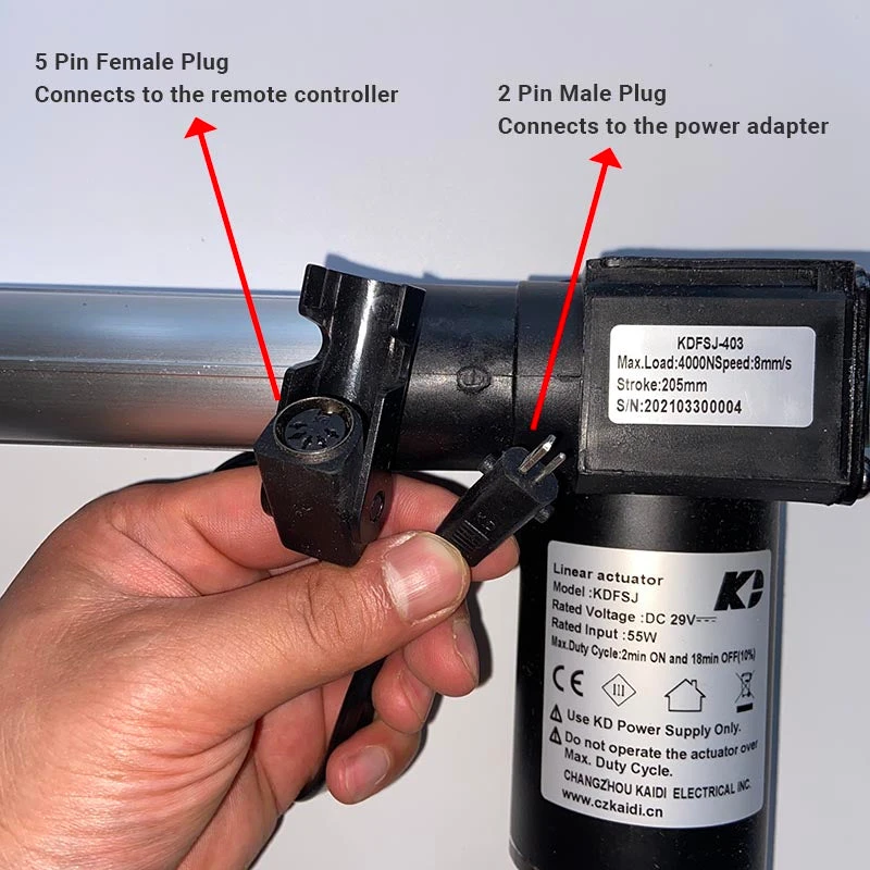KDFSJ-403 Kaidi Linear Actuator For Power Recliner Lift Chairs 5 KDFSJ-403 Kaidi Linear Actuator For Power Recliner Lift Chairs - Image 3