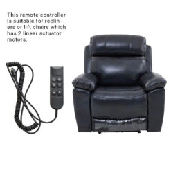 6 Button 5 Pin Remote Handset Controller For Recliners/Lift Chairs With 2 Motors -Control Gear Shop 3 4085ab42 94b5 44aa 8f2a fe5270edce1c