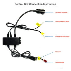 MLSK55-A1 Remote Controller & Junction Box Power Recliner 6 Button 8 Pin -Control Gear Shop 5 25994693 2f4a 4fa8 9b59 99b9618ab106