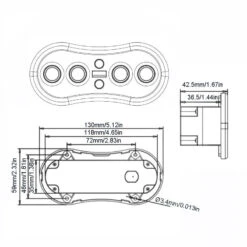 6 Buttons Control Switch For Recliner Sofa Chair With USB & LED-backlit -Control Gear Shop 7 de551dd2 d3e5 4d50 a381 119bdf67d665