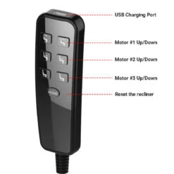 8 Pin Remote Controller Suitable For 3 Motors Recliner Lift Chair - With USB -Control Gear Shop ControlPanel