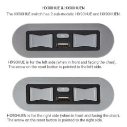 EMoMo HX90HUE/HX90HUEN Switch 5 Button 5 Pin With USB Port For Lift Chair And Power Recliner -Control Gear Shop HUE HUEN