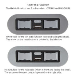 EMoMo HX90HU/HX90HUN Switch 5 Button 5 Pin With USB Port For Lift Chair And Power Recliner -Control Gear Shop HX90HU HX90HUN