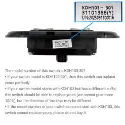 KDH103-301 2 Button Switch For Power Recliner Or Lift Chair -Control Gear Shop IMG 0821