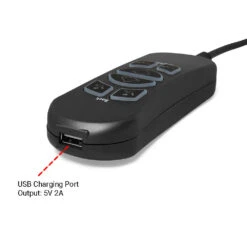 MLSK89-A2 6 Button 5 Pin Remote Controller For Recliner W/USB Charging Port & Backlit -Control Gear Shop IMG 1051