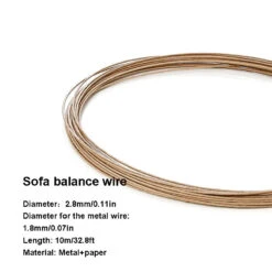 Saggy Sofa Repair Kit Zig-Zag Spring Paper Wrapped Balance Wire 33ft + 40 Clips 10 Saggy Sofa Repair Kit Zig-Zag Spring Paper Wrapped Balance Wire 33ft + 40 Clips -Control Gear Shop b4d1fc5641190bc7550558507520f172